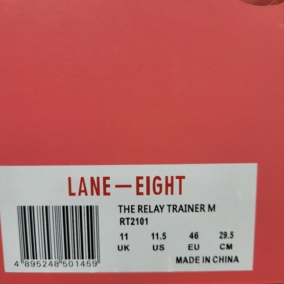 Lane Eight Relay Trainer Sneaker,  Men's white New 11.5 - Picture 11 of 11